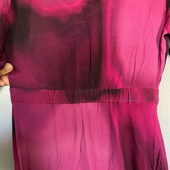 The Kit | Cobie Shirtdress in Pink and Black Love Haze Button Up Midi Sz 4 - Picture 8 of 16